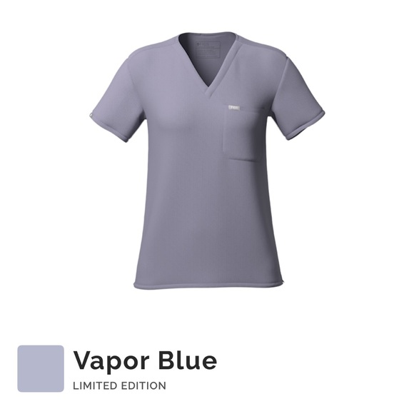 LIMITED EDITION Vapor Blue FIGS Scrub Set - Picture 2 of 3